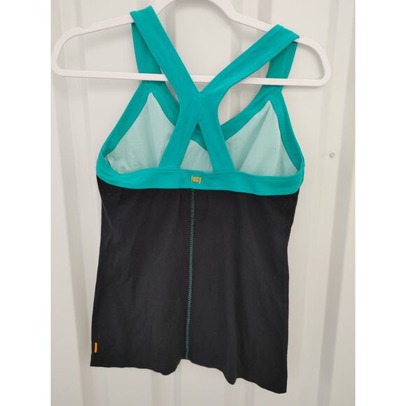 Lucy Racerback Tank Shelf Bra Medium Gym Yoga - Picture 2 of 4